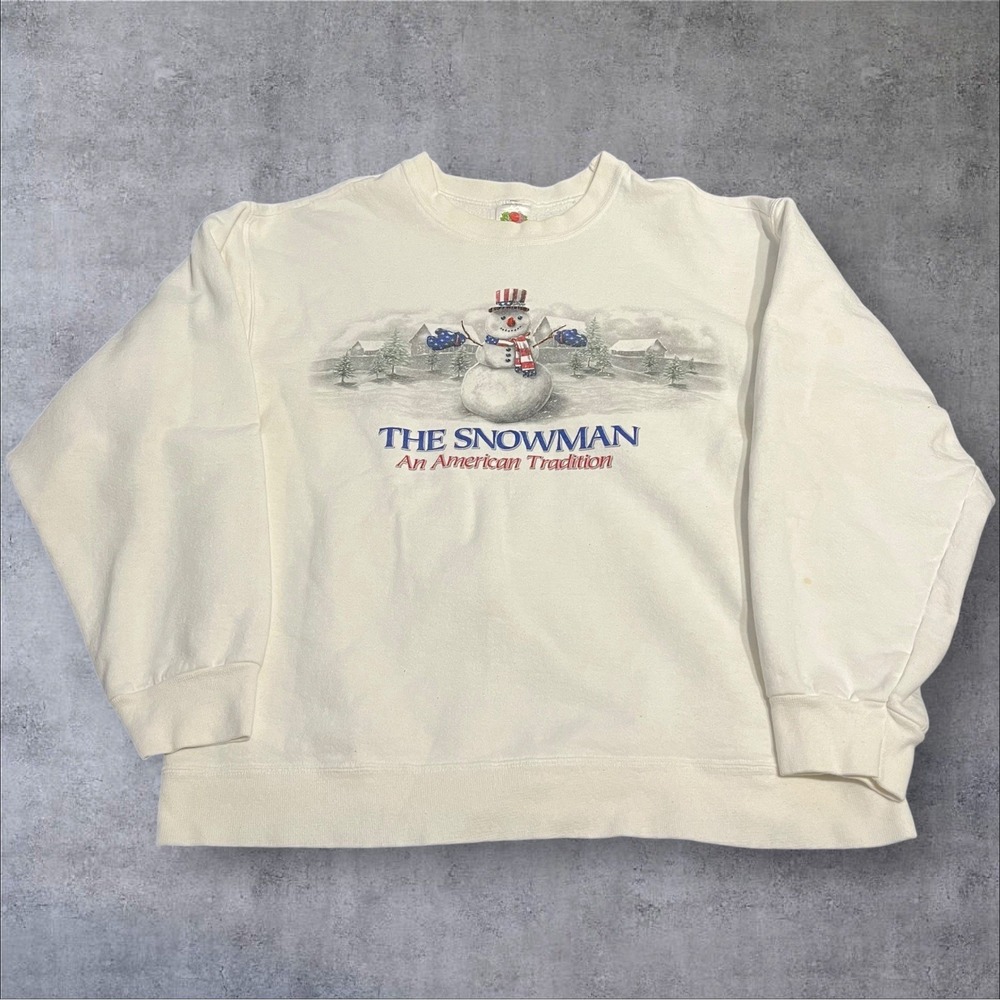 Vintage‎ The Snowman An American Tradition Crewneck Large